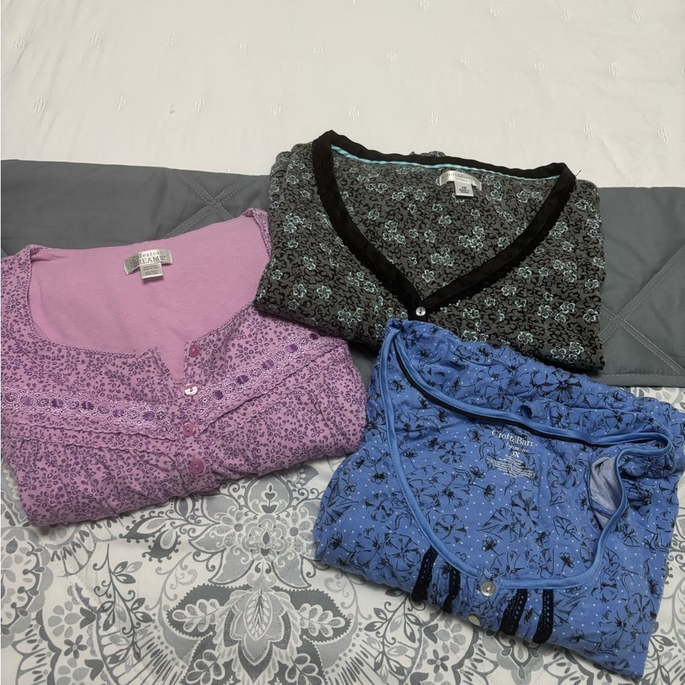 Croft & Barrow Women's Pajama Set - Purple, Blue, Black